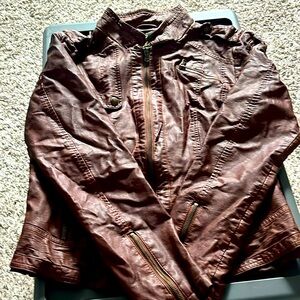 Leather Jacket by Guess est 1981